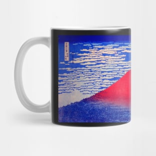 "South Wind, Clear Sky" also known as Red Fuji, by Katsushika Hokusai (1830 - 1832) TECHNICOLOR REMASTERED Mug